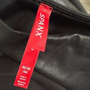 Spanx faux leather leggings. Worn once. EUC.